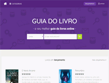 Tablet Screenshot of guiadolivro.com